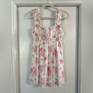 Sundress with Pink Floral Print